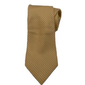 Jones New York Yellow & Blue Pindot Men's Silk Neck Tie ~ NWT